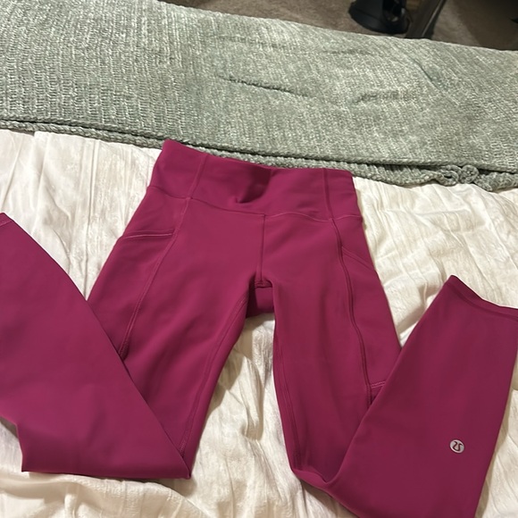 Lululemon Dark Pink Full Length Leggings - Picture 6 of 13
